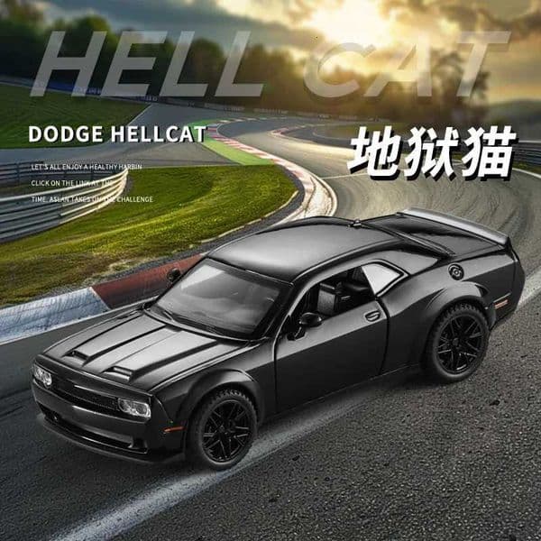 Limited Clearance Sale 132 Diecast Metal simulation Dodge Hellcat Alloy model car sound light boys toy gift Collection Z251008