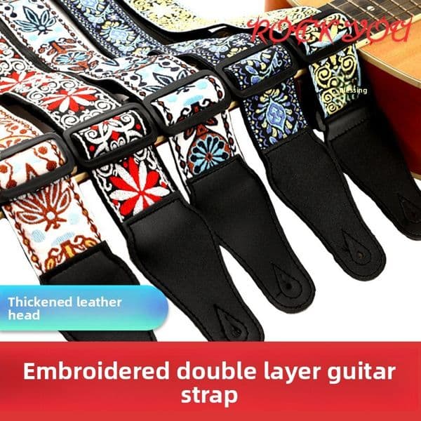 Cotton Canvas Ethereal Design Straps: Personalized And Versatile Guitar Accessory For Bassists