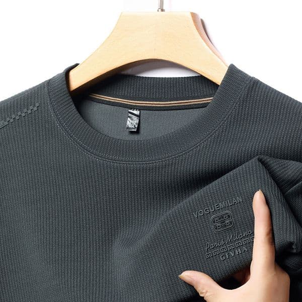 2025 Spring Designer Designer Shirt Hoodie And Autumn Men's Sweatshirt Fashion Polo Casual Versatile Loose Round Neck Men's Long Sleeve T-shirt Base Shirt Men's Top