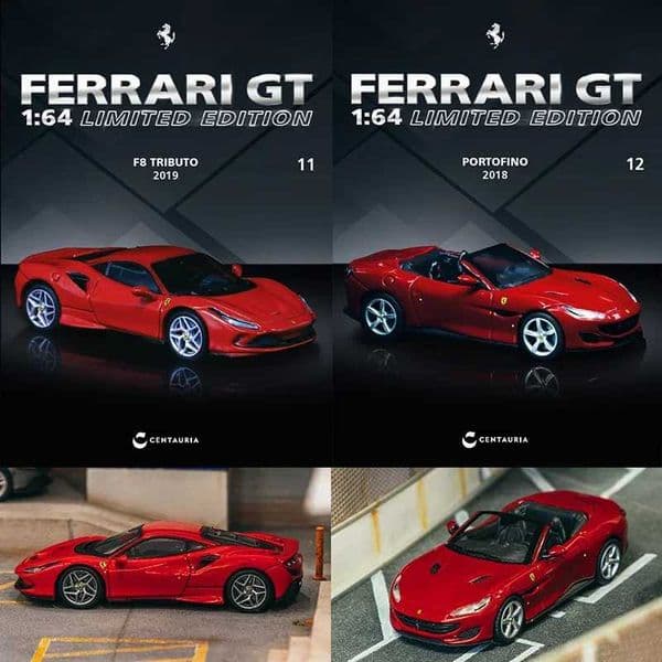 PreSale TW 164 FERRARI F8 TRIBUTO PORTOFINO Magazine Limited In Books Diecast Car Model Collection Toys Tarmac Works Z251008