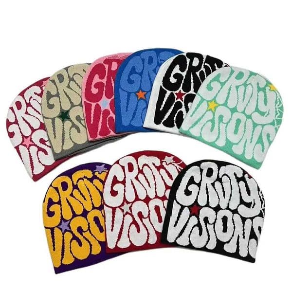 Knitting Cap Hat Men Women Letter Printing Beanie Bonnet Gothic Wool Acrylic Warm Casual Skullies Y2k Ins Hip Hop Cap Cold CapXJ251008