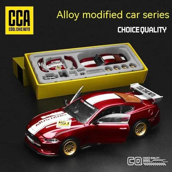 CCA DIY Customizable 143 Scale Ford Mustang Alloy Car Model Kit Unique Racing Car Collectible for Hobbyists Enthusiasts Z251008