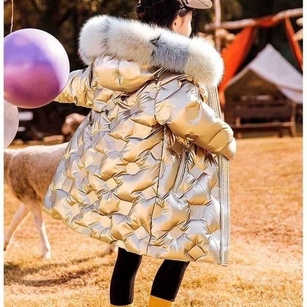 Children Clothing Winter Warm Down Cotton Clothes Jacket Girls Outerwear Coat Thicken Waterproof Snowsuit 4 6 8 9 10 12 14 YearsXJ251008