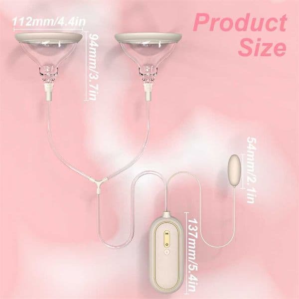 3 Frequency Vibration Female Breast Pump Teasing SM Breast Stimulation Breast Pump Flirting Supplies Adult Sex Toys for Woman