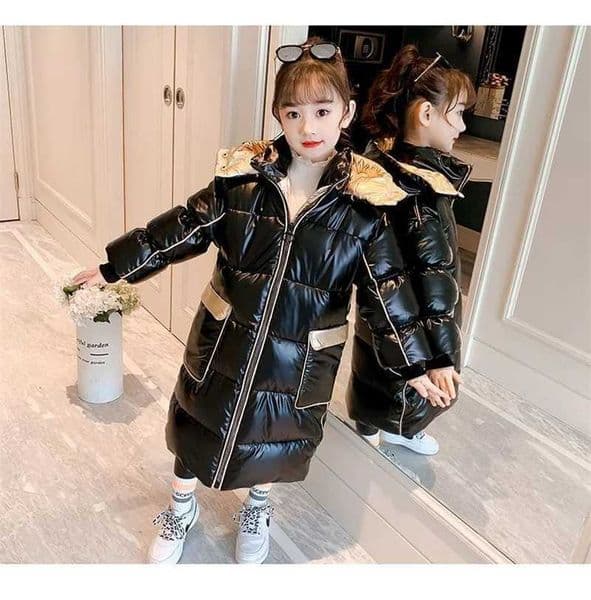 30 Winter Children Warm Long Coats Girls Thicken Plus Velvet Jackets Teen Hooded Waterproof Parka Overcoat Kids OuterwearXJ251008
