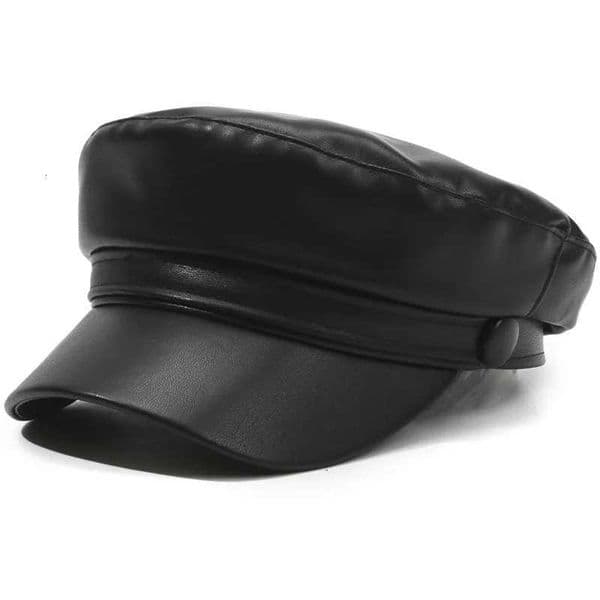 Spring and Autumn Versatile Beret Retro Flat Top Visor Small Face Black Painter Hat Fashion Hat Classic Versatile Adjustable W251008