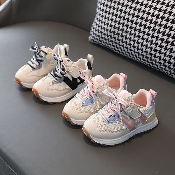 Spring and Autumn Boys' Shoes Elementary School Students' Running Shoes, Breathable Korean style Children's Sports Shoes Baby Casual Shoes Designer Shoes