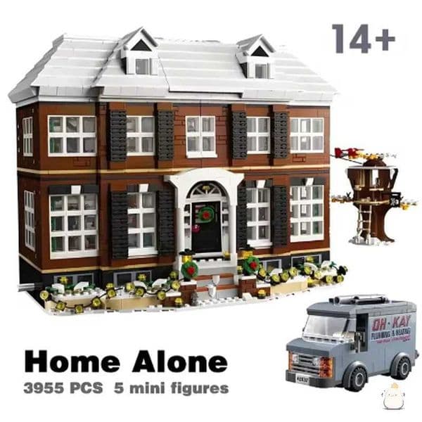 Build Block Set Brick Build Block Set IN STOCK Ideas Movie 3955Pcs Moc 21330 Home brick Alone House Model Building Blocks Bricks For Boy Kids Christmas Gifts