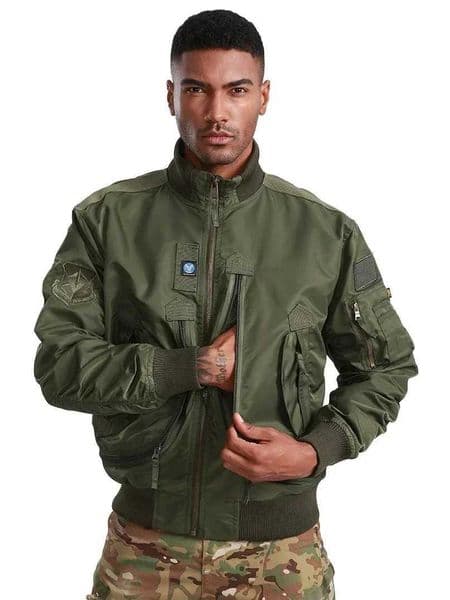 Mens Bomber Jacket Army Tactical Clothing Autumn Windbreaker Husband Pilot Motorcycle Outerwear M65 Military Uniform Coat Male T251008