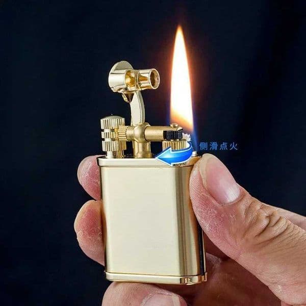 2026 Chief2 In 1 Cool Kerosene Lighter cologne Permanent Match Antique Luxury perfume Vintage Style Refillable Lighters For Fire Cigarette Candle Free Shipping