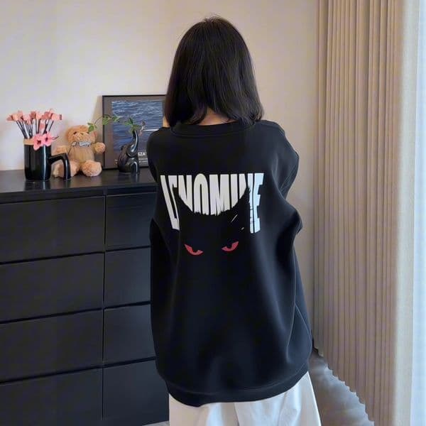 American High Street Hip Hop Sweatshirt Men's Autumn Eye Print Designer Hoodie Long Designer Shirt Sleeve T-shirt Couple's Regular Shoulder Inner Layer Base Shirt