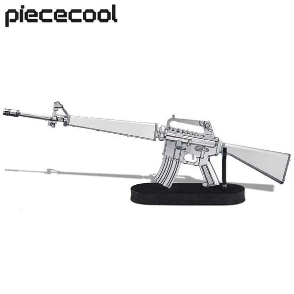 Piececool 3D Metal Puzzles M16A1 Rifle Assembly Model Kits DIY Crafts Jigsaw Set for Adult Unique Gifts X251009