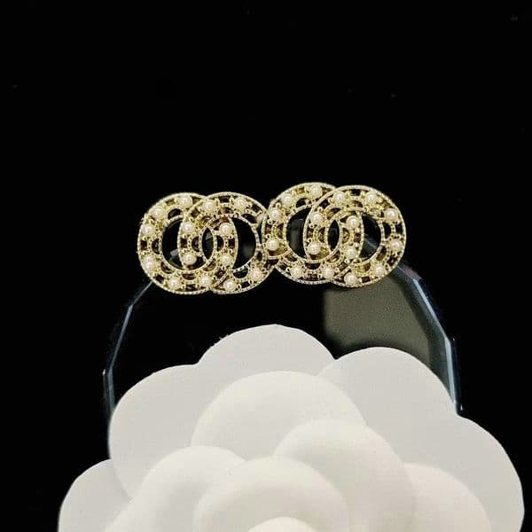 Luxury Designer Earrings Geometric Famous Women 925 Silver Crystal Rhinestone Earring Wedding Party Jewelry Gift