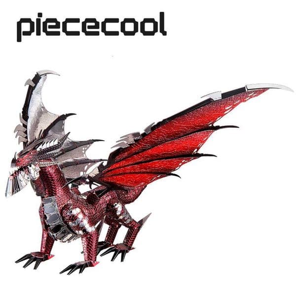 Piececool 3D Metal Puzzle The Black Dragon DIY Model Kits Assemble Jigsaw Toy Desktop Decoration GIFT For Adult X251009