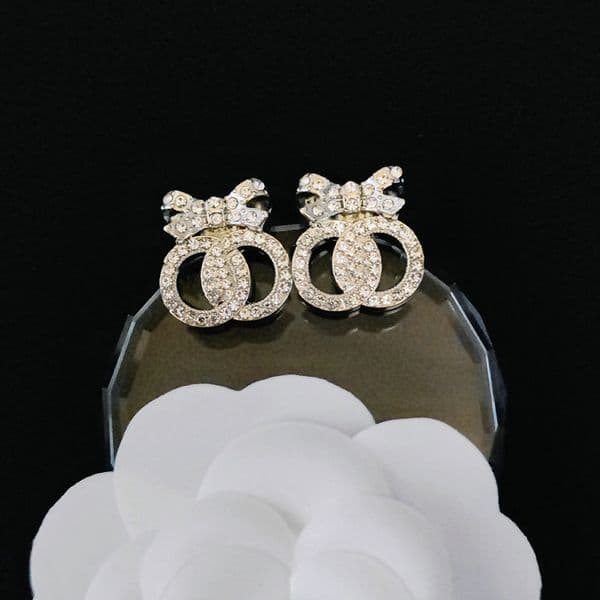 Luxury Earrings Womens Jewelry Bow Designer earrings Woman Accessories Party Loves Gift