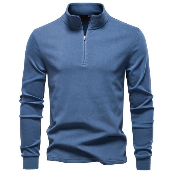 Designer Hoodie 2025 Autumn Winter New Men's Stand Collar Half-zip Long Sleeve Thermal Base Shirt Designer Shirt European Size Men's Sweatshirt