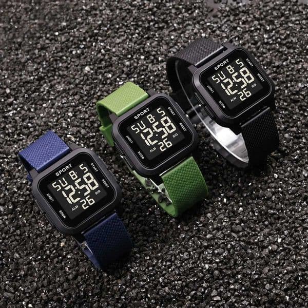 Outdoor Sports Kids Watches Multifunctional Alarm Clock Boys Digital Wristwatches Waterproof Luminous Military Electronic Watch X251009