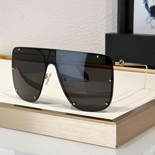 12A Designer Sunglasses Womens Mens Fashion Oversized Rimless Eyewear 0313 Luxury Outdoor Goggles Protection Glasses With Box