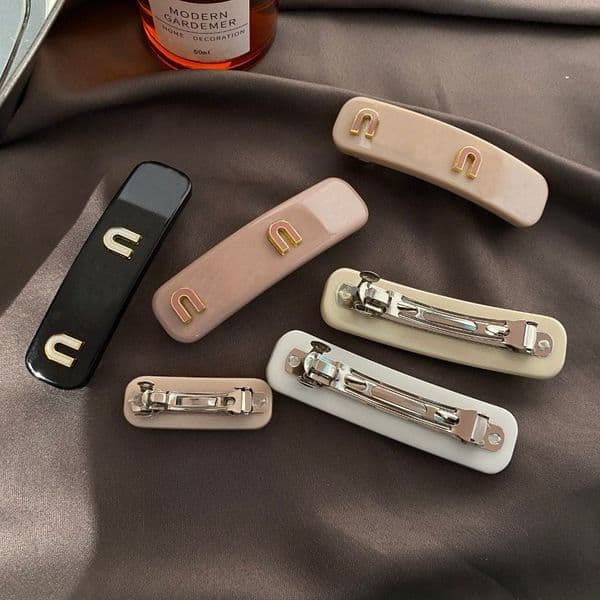 Designer Letter Hair Clips Women Metal Barrettes HairJewelry Fashion Hairpin Clasic Spring Barrettes Hair Accessories