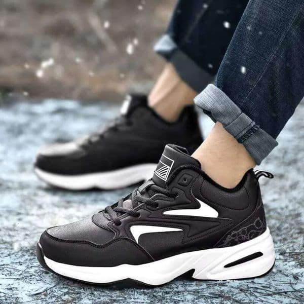 New Style Plus Veet Warm Cotton Shoes Wear-resistant Running Walking Basketball Casual Sneakers Z 10.4-5