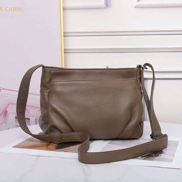 Women's Full-Grain Cowhide Leather Shoulder Bag - Spacious Convertible Tote With Multi-Compartment Organizer Commuter Handbag Suotong2510