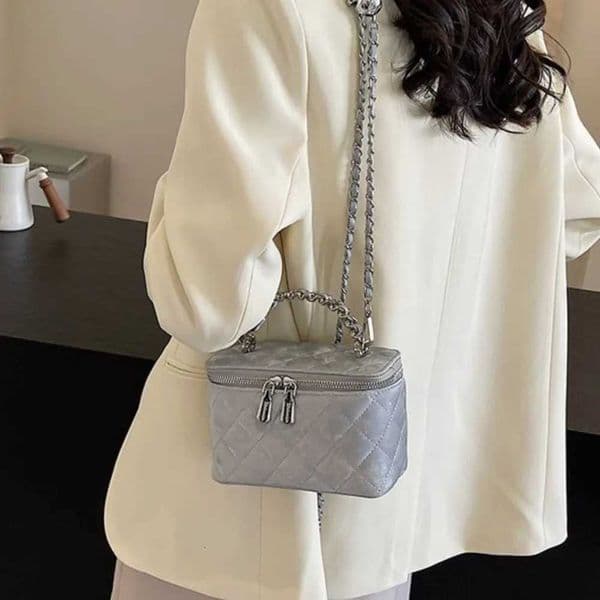 JIAERDI Sweet Cool Silver Handbag Women High Street Pu Leather Chic Casual Messenger Bag Female Harajuku Mini Hand Bag Aesthetic Z251009