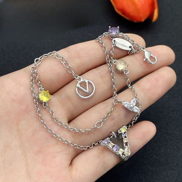 Designer Bracelets Crystal Charm Bangle Women Gold Silver Plated High Quality Wedding Party Fashion Jewelry