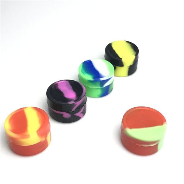 Goodsstore 10ml Silicone Box Non Stick Wax Containers Food Grade Mini Wax Oil 30x20mm Silicone Jar