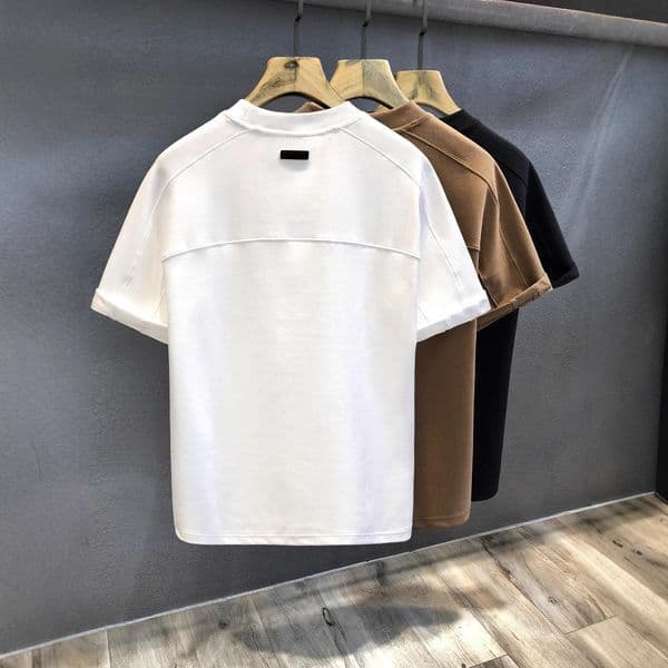 332g Heavyweight Minimalist Design Trendy Brand Base Shirt Short Sleeve Designer Shirt T-shirt Men's New Loose Designer Hoodie Half Sleeve Tee