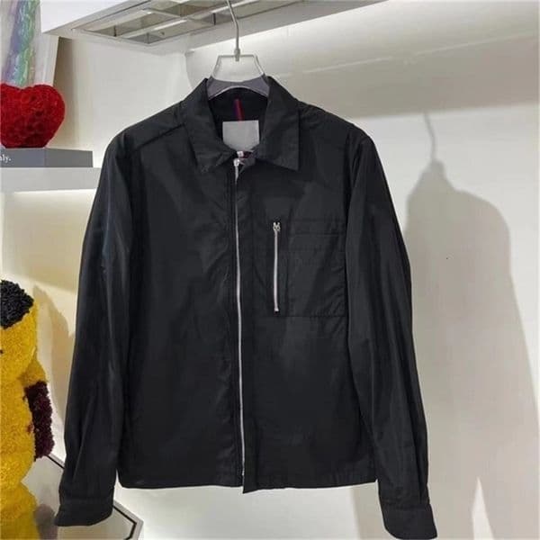 Men's Jackets Men's Spring/Autumn Jacket Solid Color Windbreaker Casual Sun Protection Clothing Outdoor Fashion Thin Zipper Coat 220912CJ