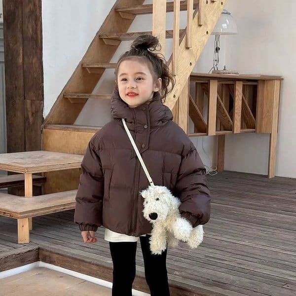 Winter Kids Warm Down Coats Autumn Children CottonPadded Jackets Boys Girls Clothing Baby Hooded Outerwear 312 Years Z251010