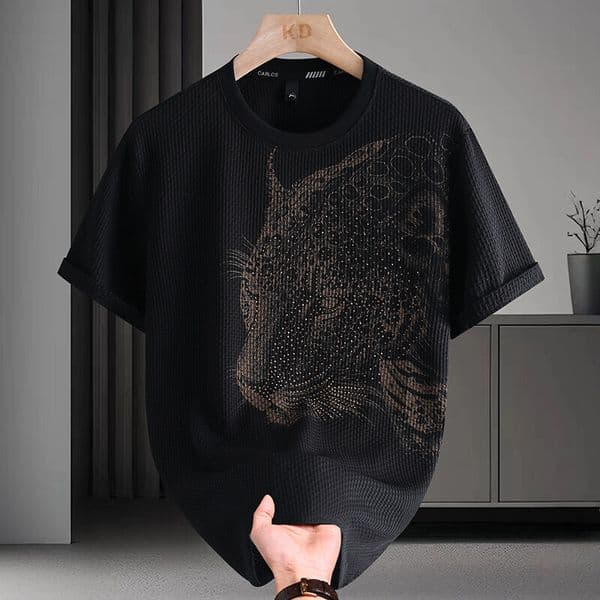 Men's Ice Silk Short Sleeve T-shirt Summer Designer Hoodie New Trend Quick-dry Cool Feel Designer Shirt Round Neck Breathable Slim Fit Youth Half Sleeve