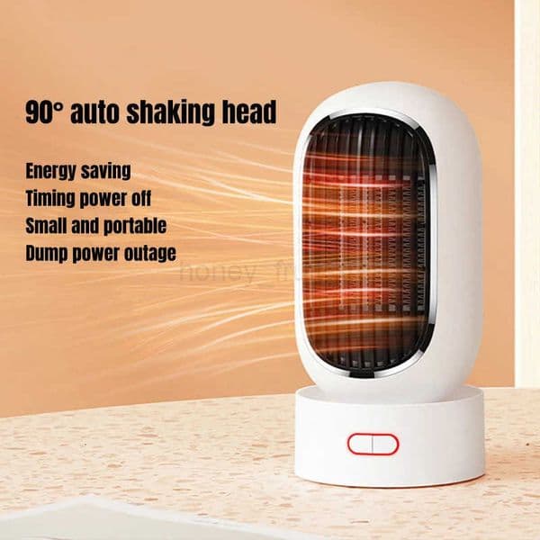Winter Warmer Electric Heater Fan PTC Ceramic Heating 90 Auto Rotary Air Warming Machine Timedoff 2 Gear for Home Room Office T251010