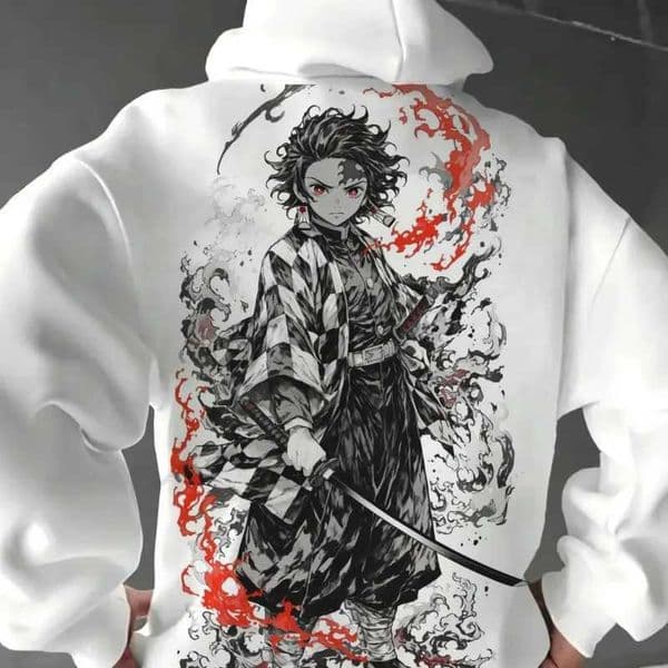 Demon Slayer Hoodies Men Fashion Letter Graphic Printed Sweatshirts Women Casual Harajuku Strtwear Hooded Pullover Sudaderas T251008