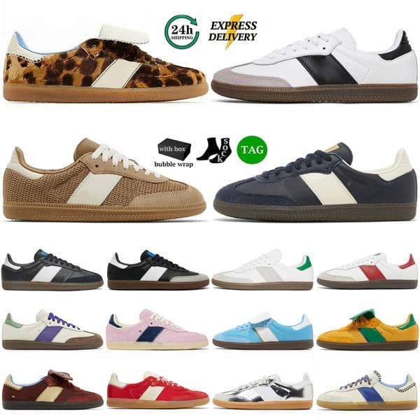 with box designer shoes vegan OG sneakers casual shoes Leopard Black Pony White Gum Nylon Silver Leather Red cream Navy mens womens trainers outdoor sport sneaker