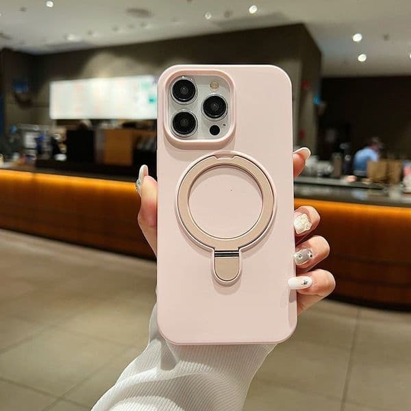 New iPhone case, Apple protective case, magnetic genuine liquid silicone bracket, soft and fully covered, ultra-thin