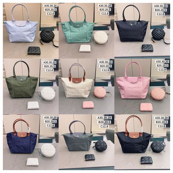 Designer bag luxury bag nylon tote bag crossbody laptop waterproof purse women handbag travel shoulder bags flap mini bag large capacity wallets Combination set