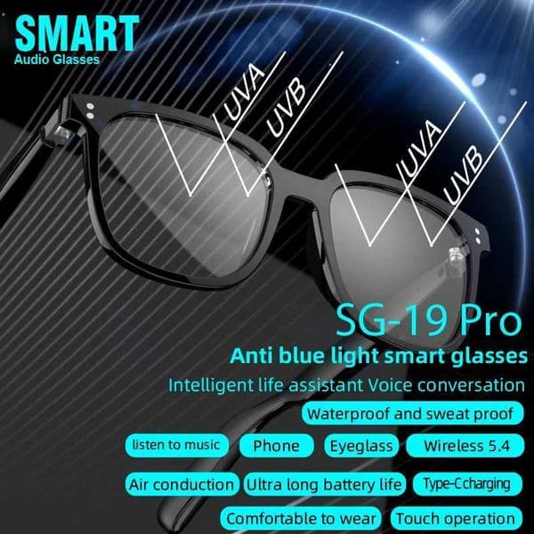 Smart Glasses Headsets Bluetooth 54 Earphones Air Conduction Headphones Noise Reduction Earbuds Outdoor for iPhone F06 X251011