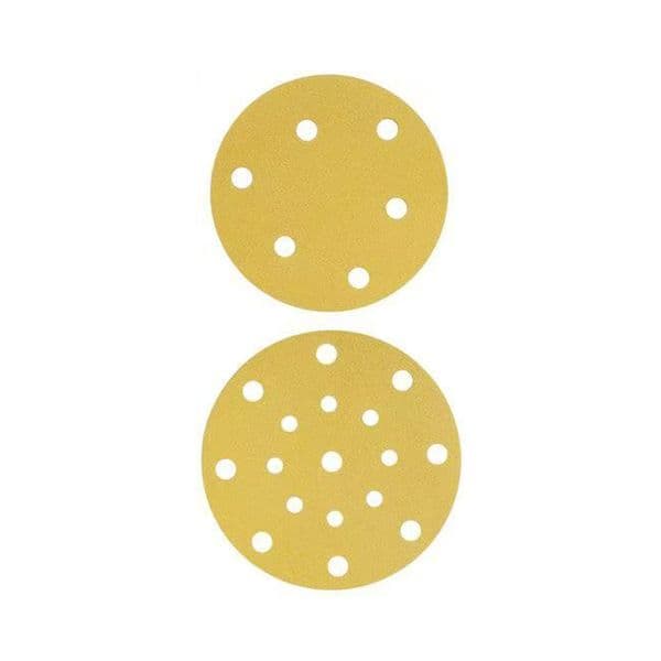 5-inch 6-hole 6-inch 17 hole yellow sand plush sandpaper back plush disc sandpaper car polishing pad plush sandpaper