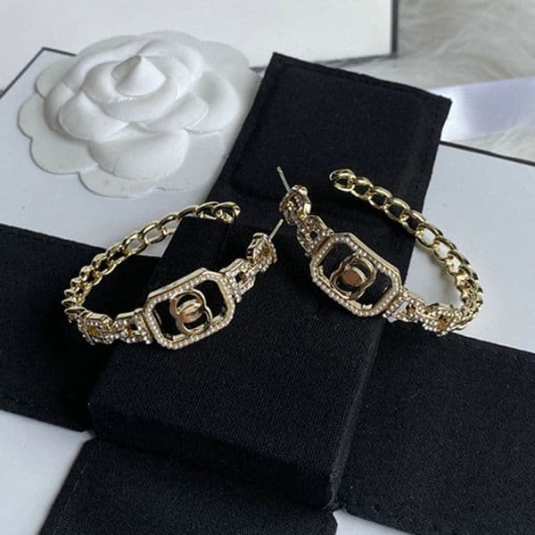 Designer Earrings Brand 18K Gold Plated Hoop Earring Fashion Luxury Jewelry Women Accessories Mixed Style