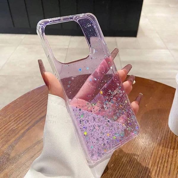 iPhone 17 17Air Air 17Pro Pro Max Case For Apple 17ProMax ProMax Glitter Star Sequin Clear Thin Phone Cases Soft Back Cover