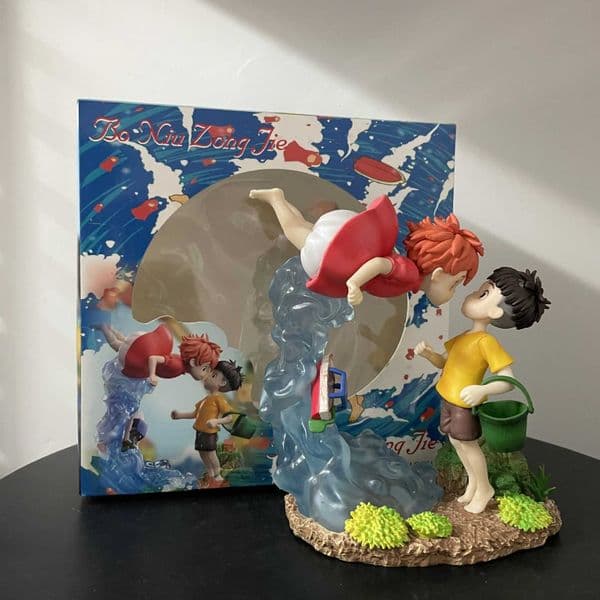 The Cliff FigurePonyo On Sousky Seagal Figure Pvc Gk Statue Anime Action Figurine 15cm Model Doll Collection Toy Kid GiftJ251011