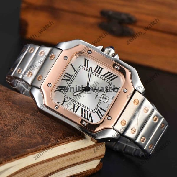 AAA Mens Watch Designer Cartiiersantoss Tank Watch Man Women Watch Classic Square Automatic Watch Waterproof Watch Chronograph Car Tierly Santossly Watches 11e