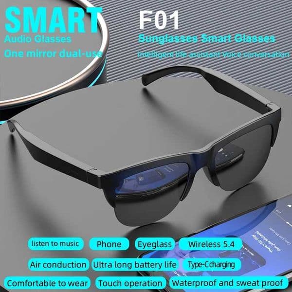 NEW F01 Smart GlassesPolarized Sunglasses With Bluetooth SpeakerAthleticOutdoor UV Protection And Voice ControlUnisex VS F06 X251011