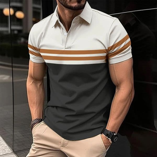 Summer Mens Casual Polo Shirt Spring Business Leisure Breathable Lapel for Man 240601