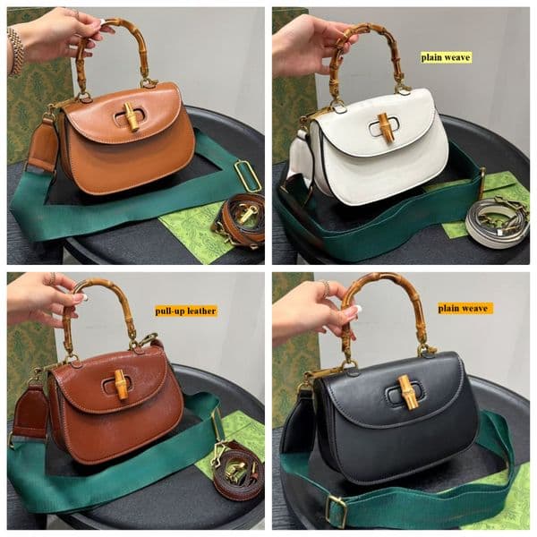 Light luxury and fashionable bamboo design handbag simple and elegant classic single shoulder crossbody bag women's large capacity bags