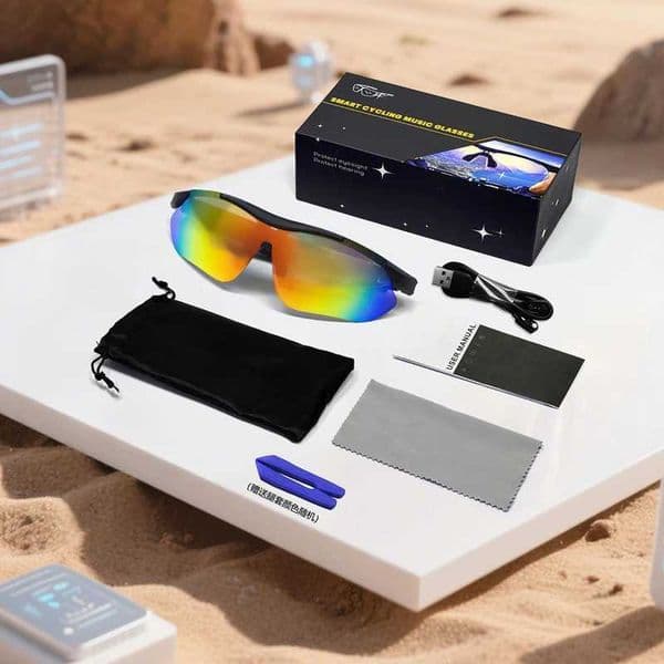 New Cycling Bluetooth Smart Glasses Audio AI Voice Assistant UV400 Protection Life Waterproof Sunglasses for Biking Running X251011