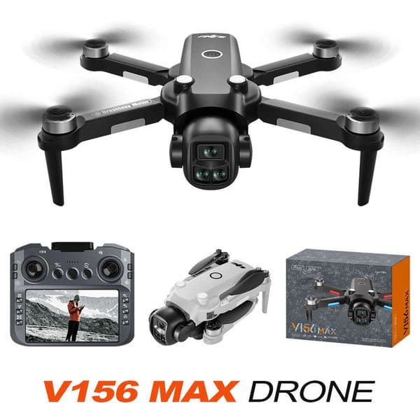 V156max Obstacle Avoidance Screen Brushless Motor Aerial Photography Aircraft Optical Flow Positioning Remote Control Drone