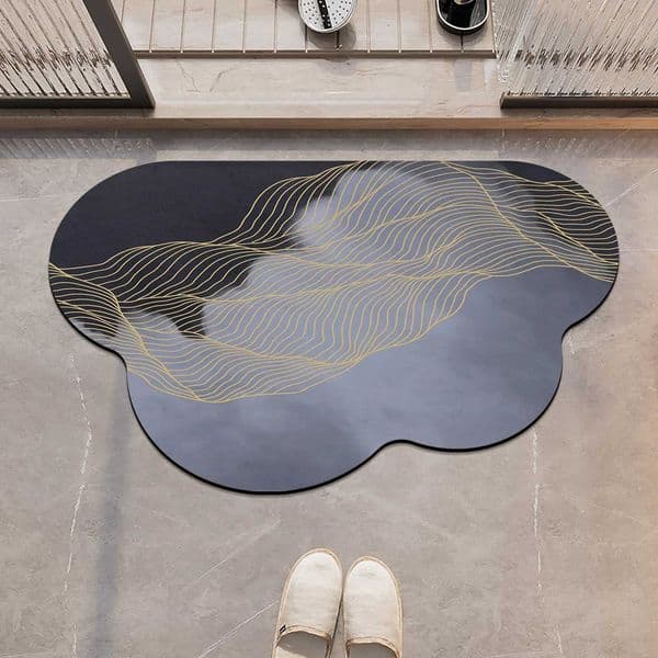 Diatomite Bath Mat Bathroom Absorbent Foot Mats Non Slip Quick Dry Shower Rug Bathtub Toilet Carpet Entrance Doormat Washable C251011