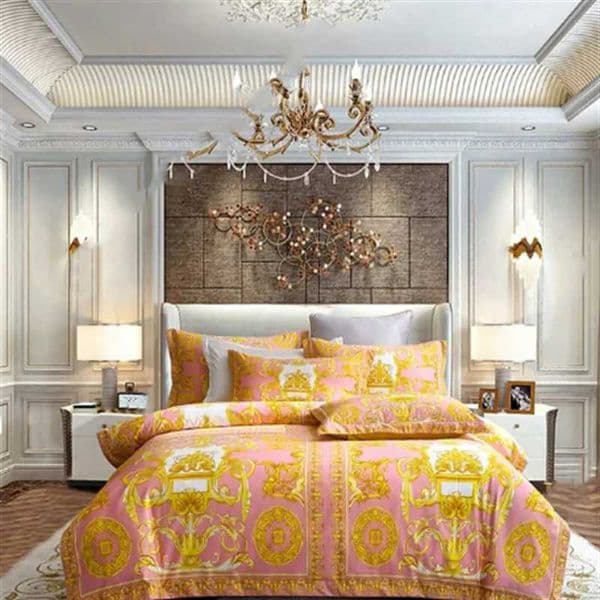 Luxury Designer Luxury Modern Style Digital Printing Cotton Fabric Bedding Set Duvet art Cover Linen Fitted Sheet Cases Home Textile H251011 Free Shipping
